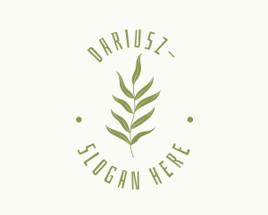 California - Tropical Fern Leaf Plant logo design