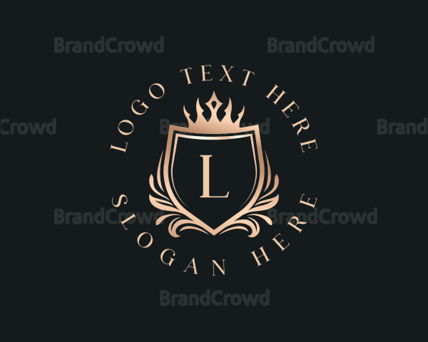 Shield Crest Crown Logo