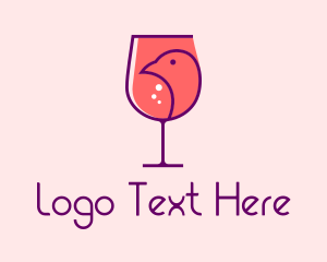 Dove - Bird Wine Tasting logo design