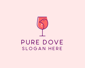 Bird Wine Tasting  logo design