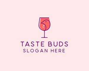 Bird Wine Tasting  logo design