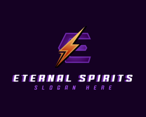 Electrical Power Letter E logo design