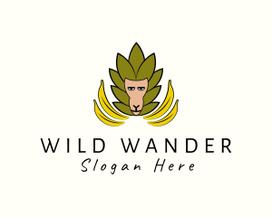 Wild Banana Monkey logo design