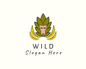 Wild Banana Monkey logo design