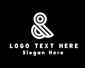 Black And White - Upscale Logistic Ampersand logo design