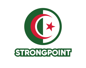 Symbol - Circle Algeria Flag logo design