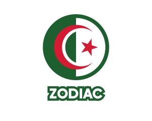 Star - Circle Algeria Flag logo design