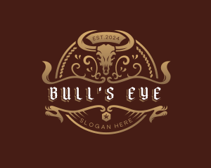 Elegant Bull Ranch logo design