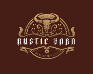 Elegant Bull Ranch logo design