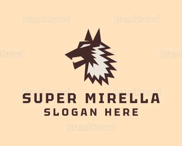 Wild Wolf Character Logo