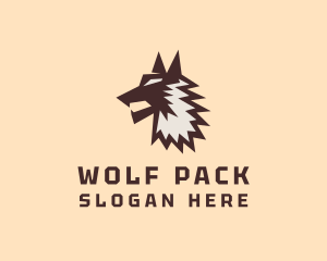 Wolf - Wild Wolf Character logo design