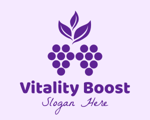 Purple Organic Grapes Logo