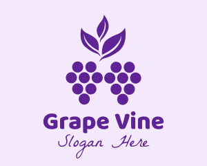 Grapes - Purple Organic Grapes logo design