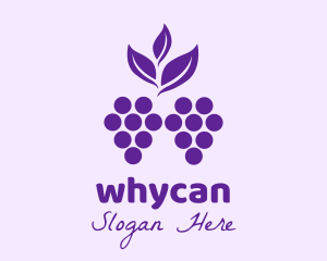 Violet - Purple Organic Grapes logo design