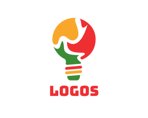 Puzzle - Puzzle Light Bulb logo design