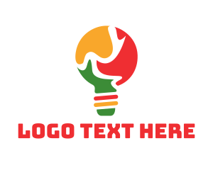 Congo - Puzzle Light Bulb logo design