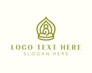 Healing - Holistic Meditation Yoga logo design