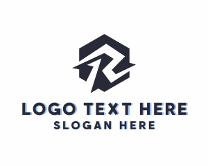 Courier - Professional Business Letter R logo design