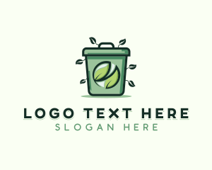 Recycling Bin - Eco Garbage Sanitation logo design