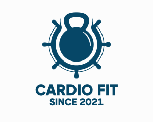 Cardio - Fitness Trainer Kettlebell logo design