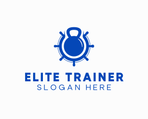 Trainer - Fitness Trainer Kettlebell logo design