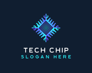 Computer Chip Technology logo design