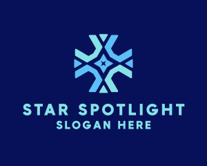 Star Cross Pattern logo design