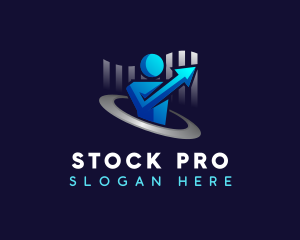 Stock - Stock Market Arrow Chart logo design
