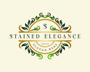 Elegant Botanical Wreath logo design