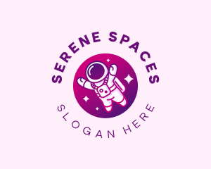 Space Astronaut Explorer logo design