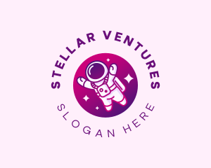 Space Astronaut Explorer logo design