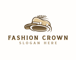 Fashion Wreath Hat logo design