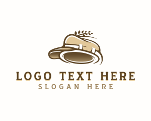 Hat - Vintage Wreath Hat logo design