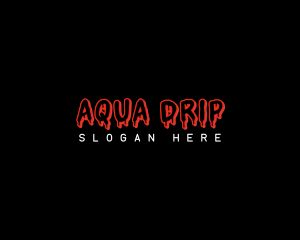 Drip - Scary Horror Drip logo design