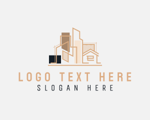 Builder - Building House Construction Architecture logo design