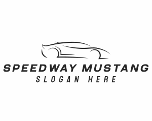 Mustang - Fast Car Transport logo design
