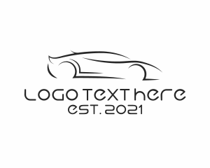Mustang - Black Automotive Rental logo design