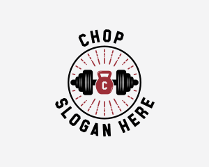 Weights Gym Workout Logo