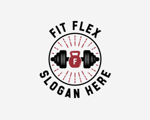 Workout - Weights Gym Workout logo design