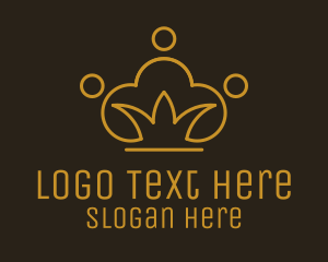 Regal - People Crown Monoline logo design