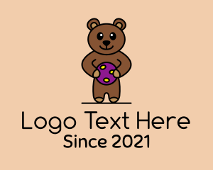 Kindergarten - Teddy Bear Toy logo design