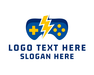 Controller - Lightning Power Gaming logo design