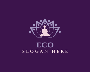 Zen Flower Meditate Logo