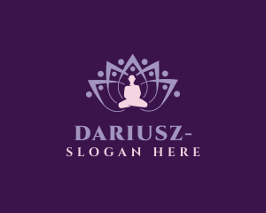 Zen Flower Meditate Logo