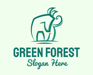 Green Eco Horse logo design