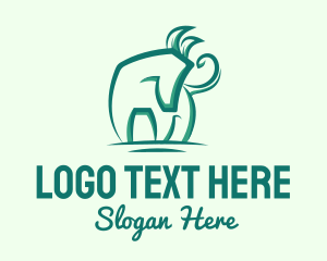 Bio - Green Eco Horse logo design