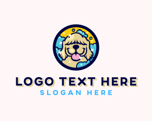 Mascot - Pet Dog Grooming logo design