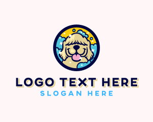 Pet Dog Grooming Logo