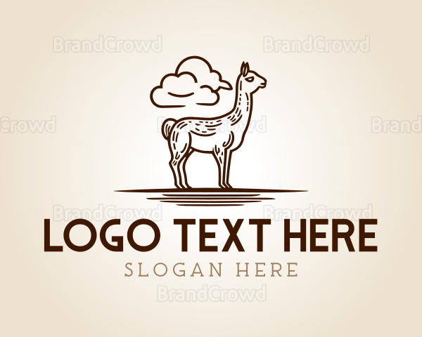 Outdoor Llama Alpaca Logo