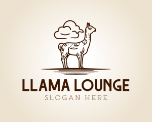 Outdoor Llama Alpaca logo design